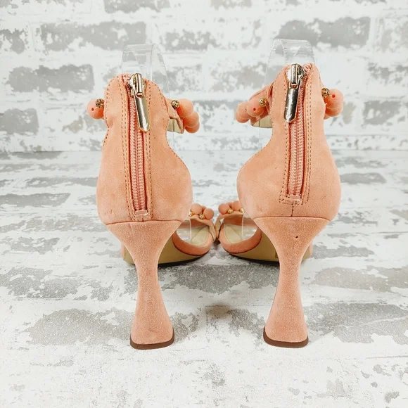 NEW Sam Edelman Luella Canyon Clay Suede Leather Ankle Strap Heeled Sandals O795 - Picture 6 of 15